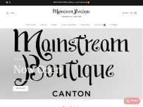 Website Screenshot Mainstream Boutique Canton