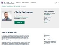 Website Screenshot Chris Johnson