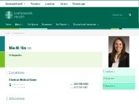 Website Screenshot Mia M. Qin, MD