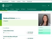 Website Screenshot Madison B. Nichols, MMS, PA-C