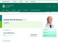 Website Screenshot Richard "Pete" M. Peterson, MS, PA-C