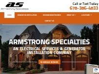 Website Screenshot Armstrong Specialties