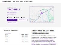 Website Screenshot Taco Bell