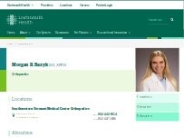 Website Screenshot Morgan R. Bazyk, MS, APRN