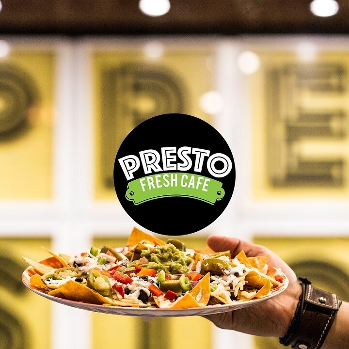 Presto Fresh Cafe Mexican Grill Logo