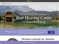 Website Screenshot Audiology, Inc.