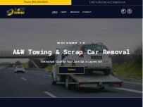Website Screenshot A&W Towing & Scrap Car Removal