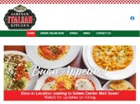 Website Screenshot Sarina's Italian Kitchen