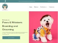 Website Screenshot Paws & Whiskers Boarding and Grooming