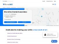Website Screenshot Shoreline Dental Associates