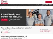 Website Screenshot Ace Handyman Services Southern Maine - York