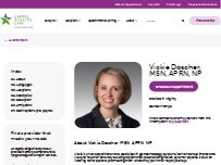 Website Screenshot Vickie Doscher, NP