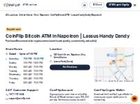 Website Screenshot CoinFlip Bitcoin ATM - Lassus Handy Dandy (Napoleon)