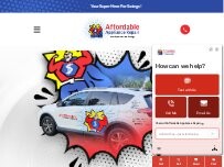 Website Screenshot Affordable Appliance Repair