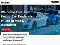 Website Screenshot iLusso Exotic Car Dealership