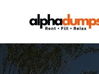 Website Screenshot Alpha Dumpsters