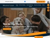 Website Screenshot Breathe Clean LLC