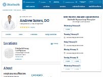 Website Screenshot Andrew James, DO