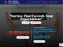 Website Screenshot Pat's Heating & Air Conditioning