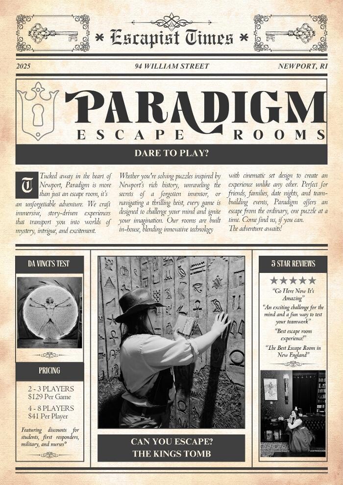 Images Paradigm Escape Rooms