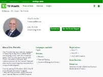 Website Screenshot Vito Petriello - TD Wealth Financial Advisor