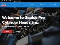 Website Screenshot Goulds Pro Cylinder Heads, Inc.