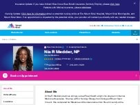 Website Screenshot Nia Medder, NP