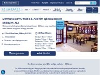 Website Screenshot Schweiger Dermatology & Allergy - Millburn