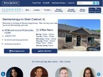 Website Screenshot Schweiger Dermatology Group - Glen Carbon
