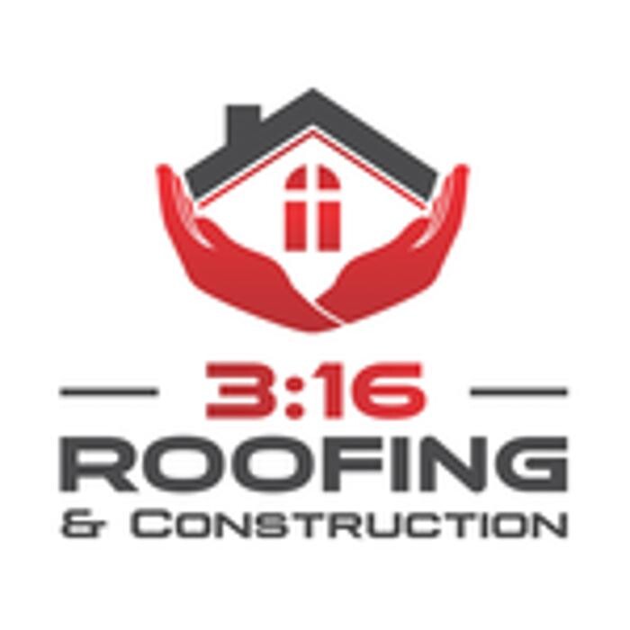3:16 Roofing and Construction Logo