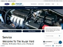 Website Screenshot Nucar Ford St Albans Service