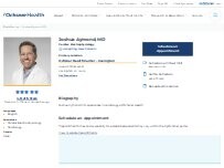 Website Screenshot Joshua Aymond, MD