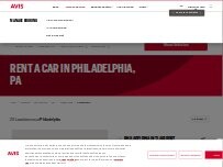 Website Screenshot Avis Car Rental