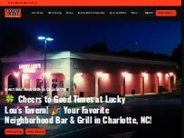 Website Screenshot Lucky Lou's Tavern