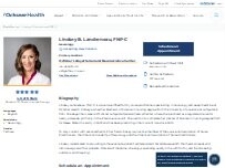 Website Screenshot Lindsey B. Landreneau, FNP-C