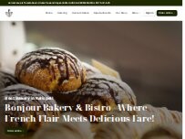 Website Screenshot Bonjour Bakery & Bistro