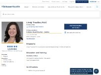 Website Screenshot Lindy Troullier, PA-C