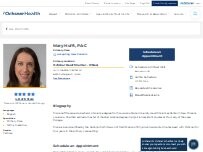 Website Screenshot Mary Hufft, PA-C