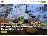 Website Screenshot Mediterranean cuisine