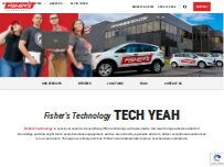 Website Screenshot Fisher's Technology