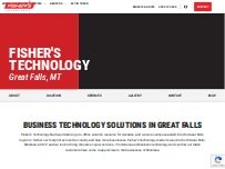 Website Screenshot Fisher's Technology