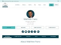 Website Screenshot Matt Frano Loan Officer at Coastal Towne Mortgage