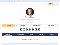 Website Screenshot Trent Olson Loan Officer with TowneBank Mortgage