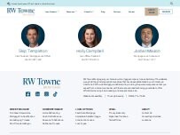 Website Screenshot Derek Ringer Mortgage Loan Consultant with RW Towne Mortgage