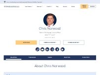 Website Screenshot Chris Norwood Loan Officer with TowneBank Mortgage