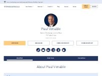 Website Screenshot Paul Venable with TowneBank Mortgage