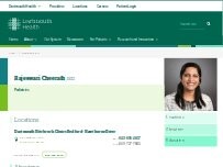 Website Screenshot Rajeswari Cheerath, MD