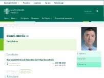 Website Screenshot Dean C. Morris, MD