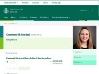 Website Screenshot Courtney M. Paschal, MPAS, PA-C