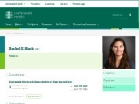 Website Screenshot Rachel E. Black, MD